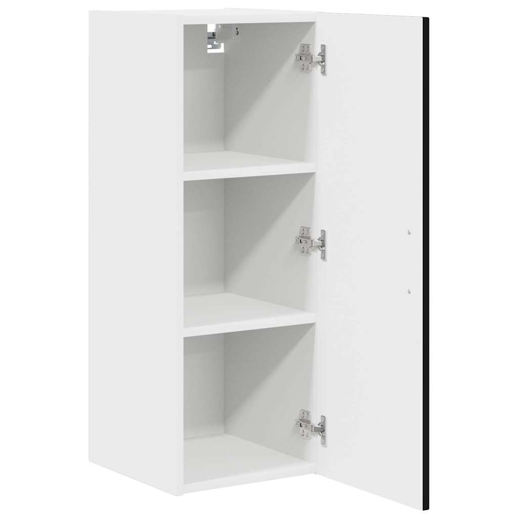 Küchenhängeschrank 2 pcs Schwarz 30 x 31 x 80 cm Holzwerkstoff